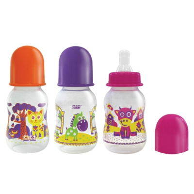 Бутылочка с соской Русские мотивы 125 мл Lubby 12012